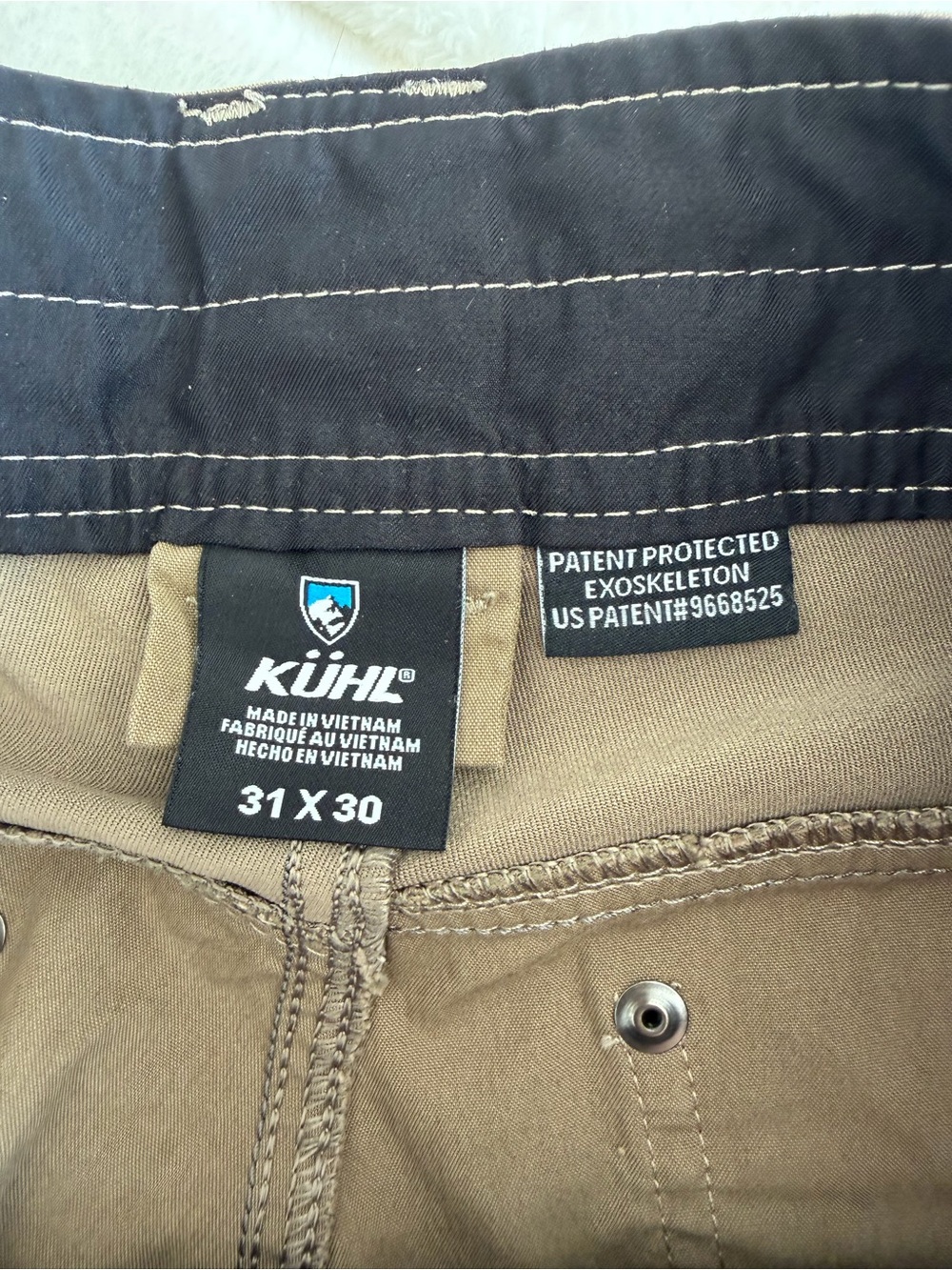 KÜHL Radikl Pants Mens 31x30 Dark Khaki Hiking Outdoor Stretch 7 Pocket - Picture 6 of 10